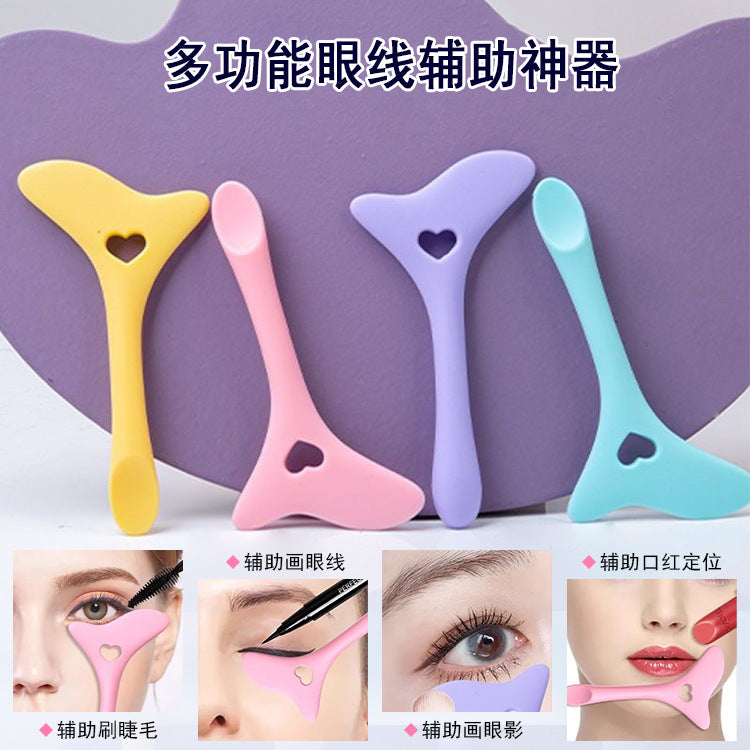 Silica gel multi-functional eyeliner auxiliary artifact - 2 pcs